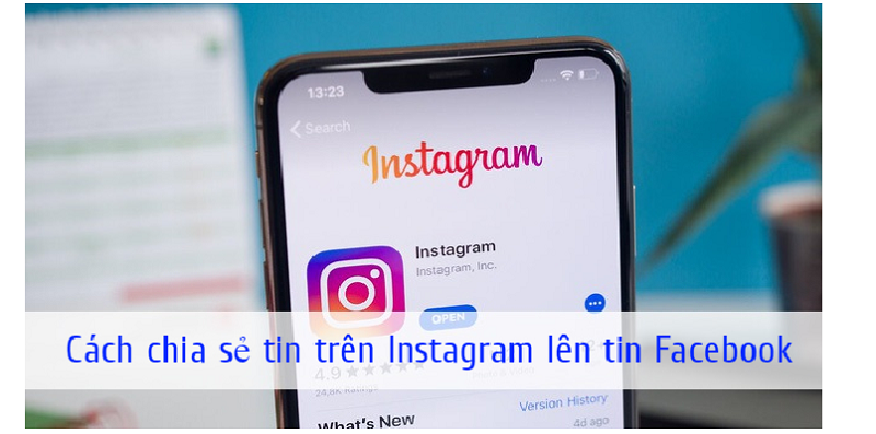 Cách chia sẻ bài viết instagram lên story facebook