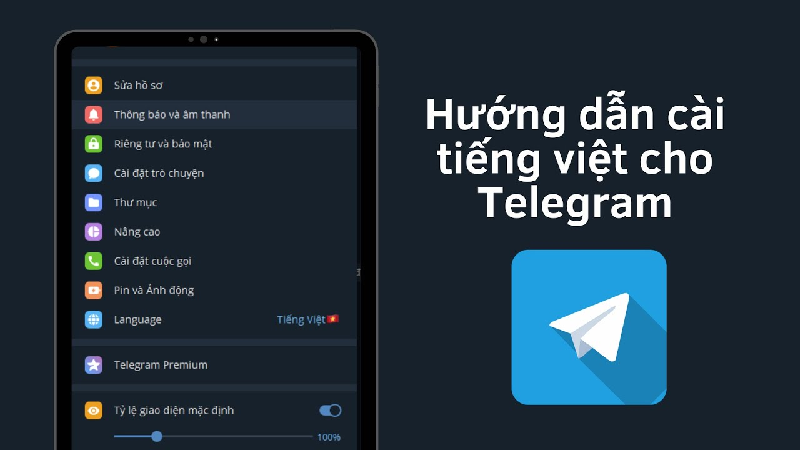 Cài tiếng việt cho ứng dụng telegram