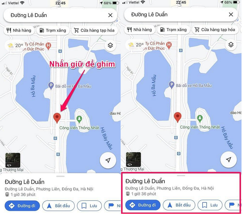 cách ghim vị trí trên google map