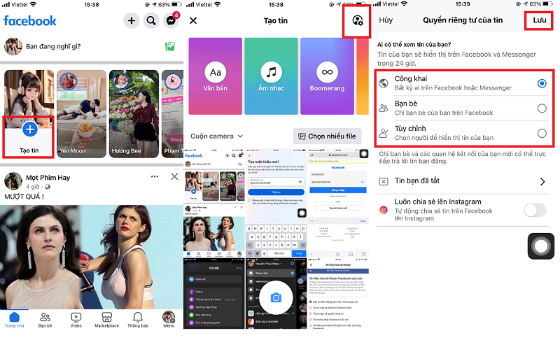 Cách cài đặt người xem tin story trên Facebook1